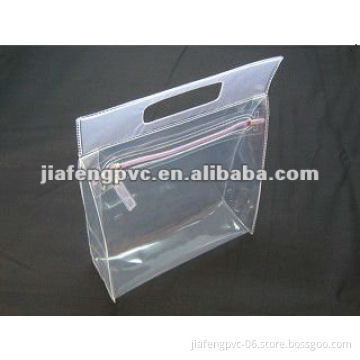 Transparent EVA Die-cut Hand Bag with Zipper